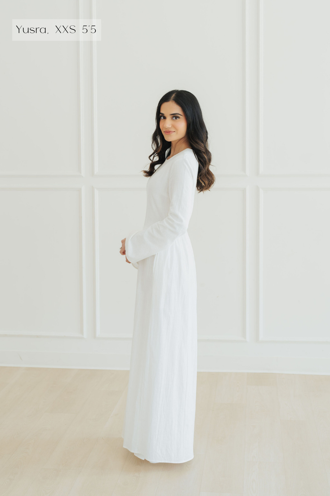 off white cotton dress ROVE Midi Dress - Back Ties
