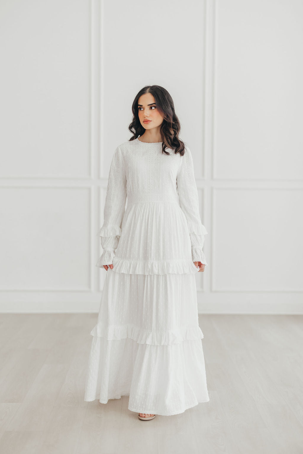 Nora White Lace Dress Elegant, Soft & Comfortable Elaa The Label Nora White Lace Dress Elegant, Soft & Comfortable Elaa The Label