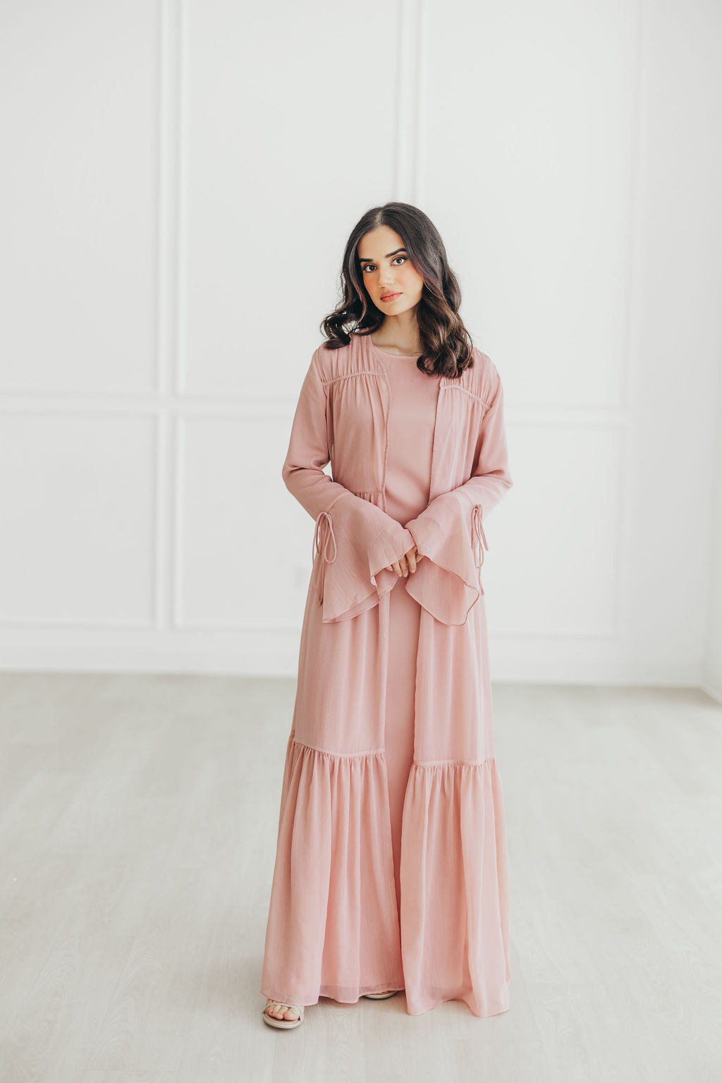 Sofia Abaya Set (Desert Rose)