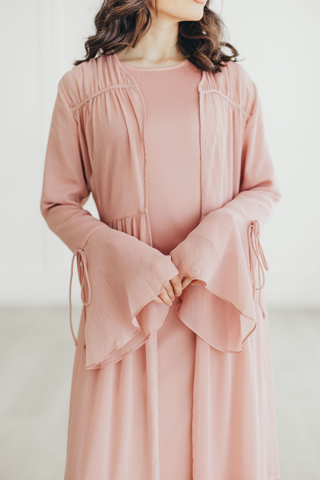 Sofia Abaya Set (Desert Rose)