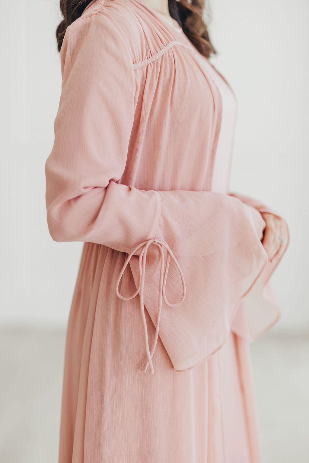 Sofia Abaya Set (Desert Rose)