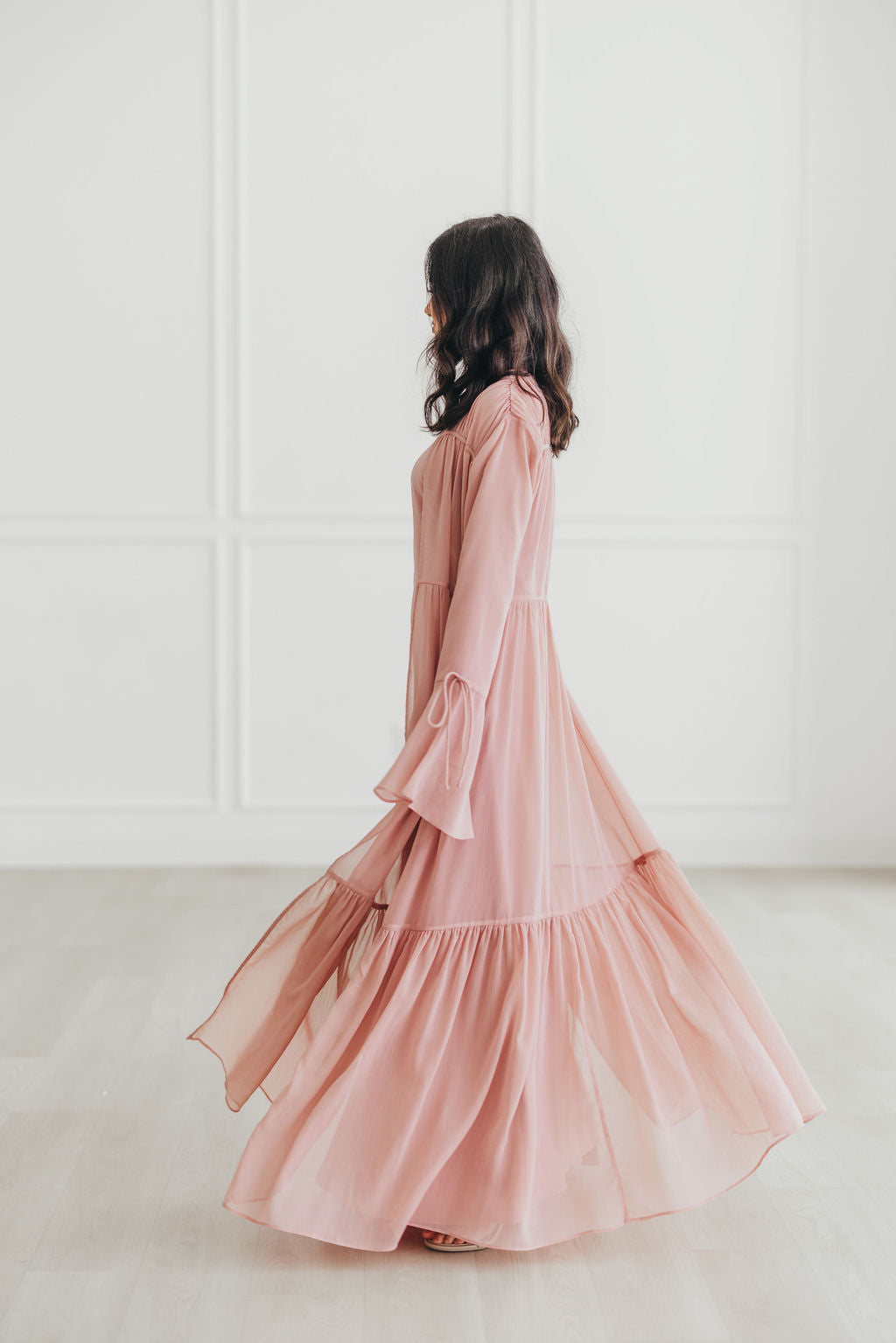 Sofia Abaya Set (Desert Rose)