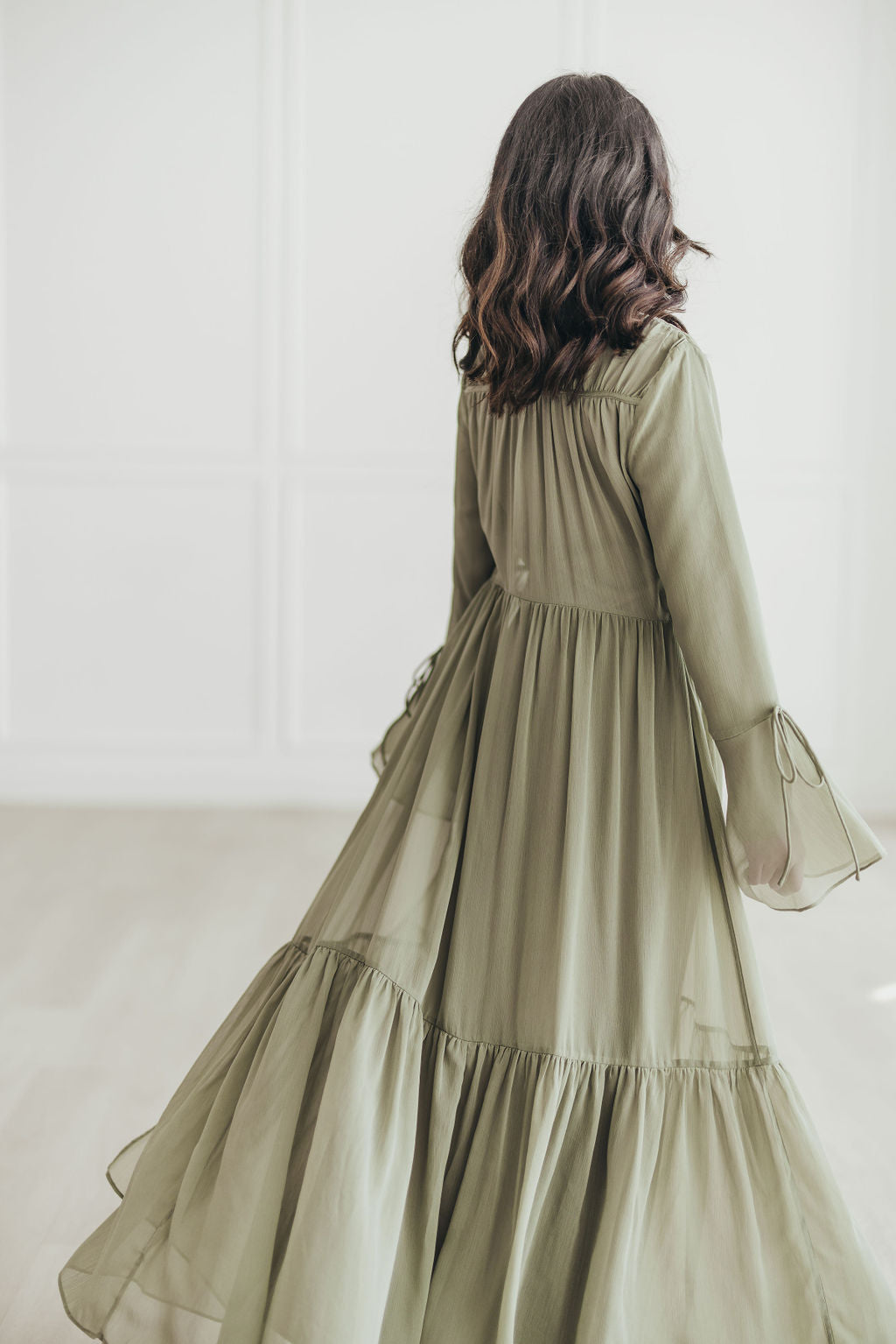 Sofia Abaya Set (Light Olive)