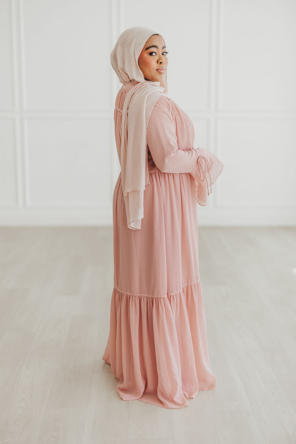 Sofia Abaya Set (Desert Rose)