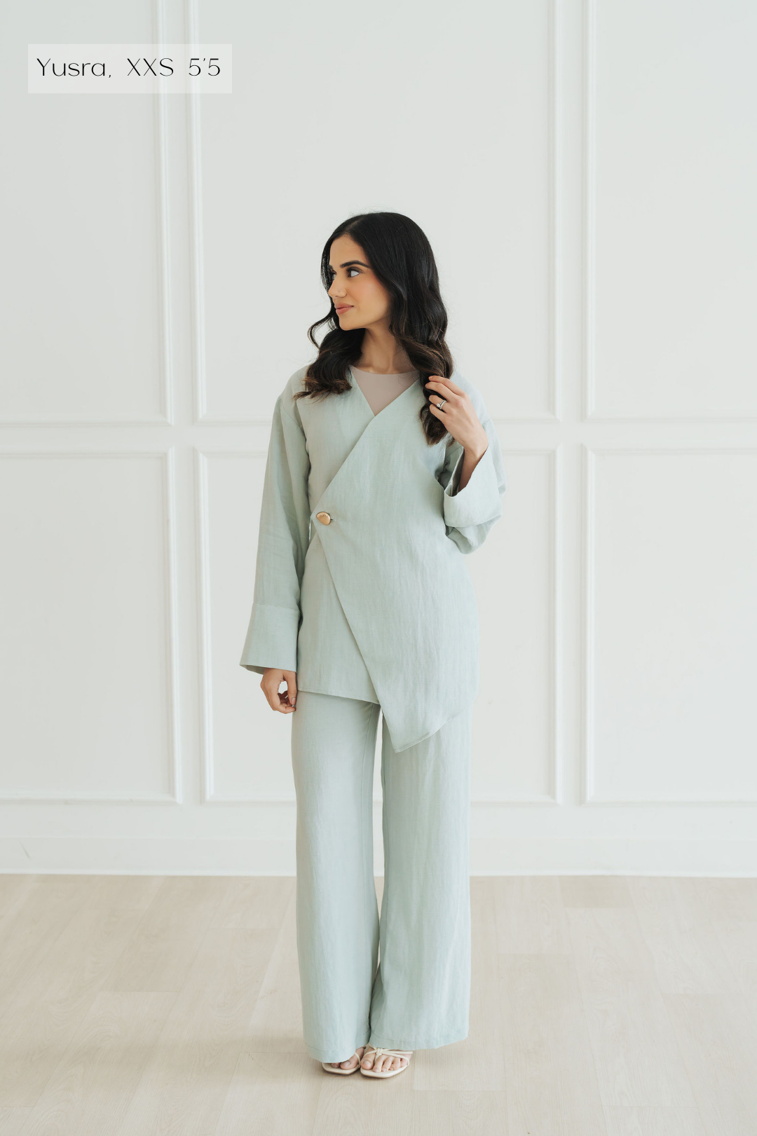 Zaina Top and Pant Set (Mist)