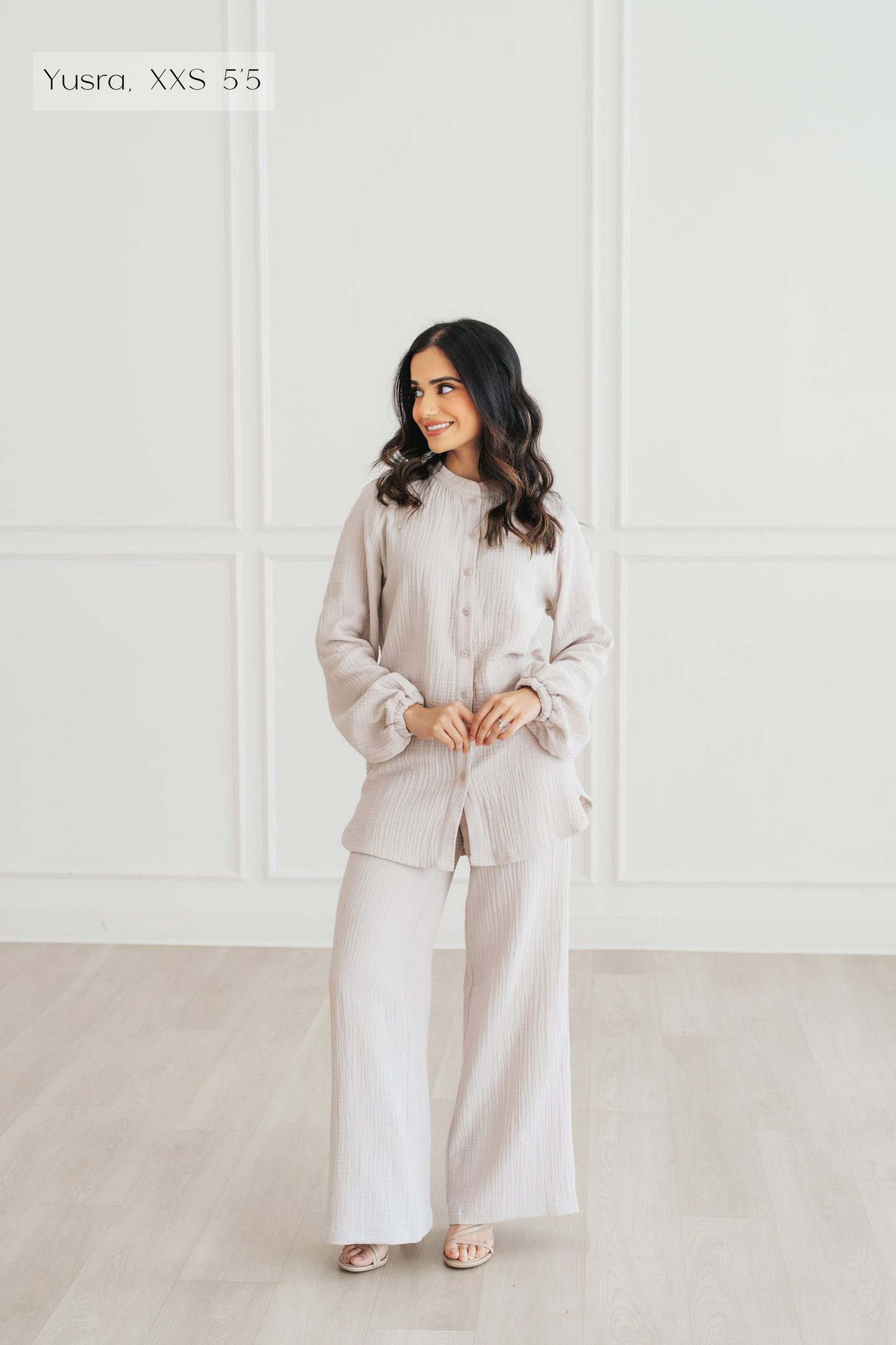 Rima Top & Pant Set (Stone)