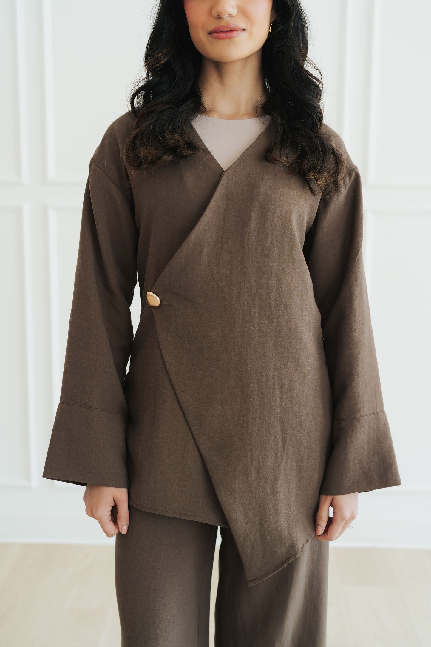 Zaina Top and Pant Set (Truffle)