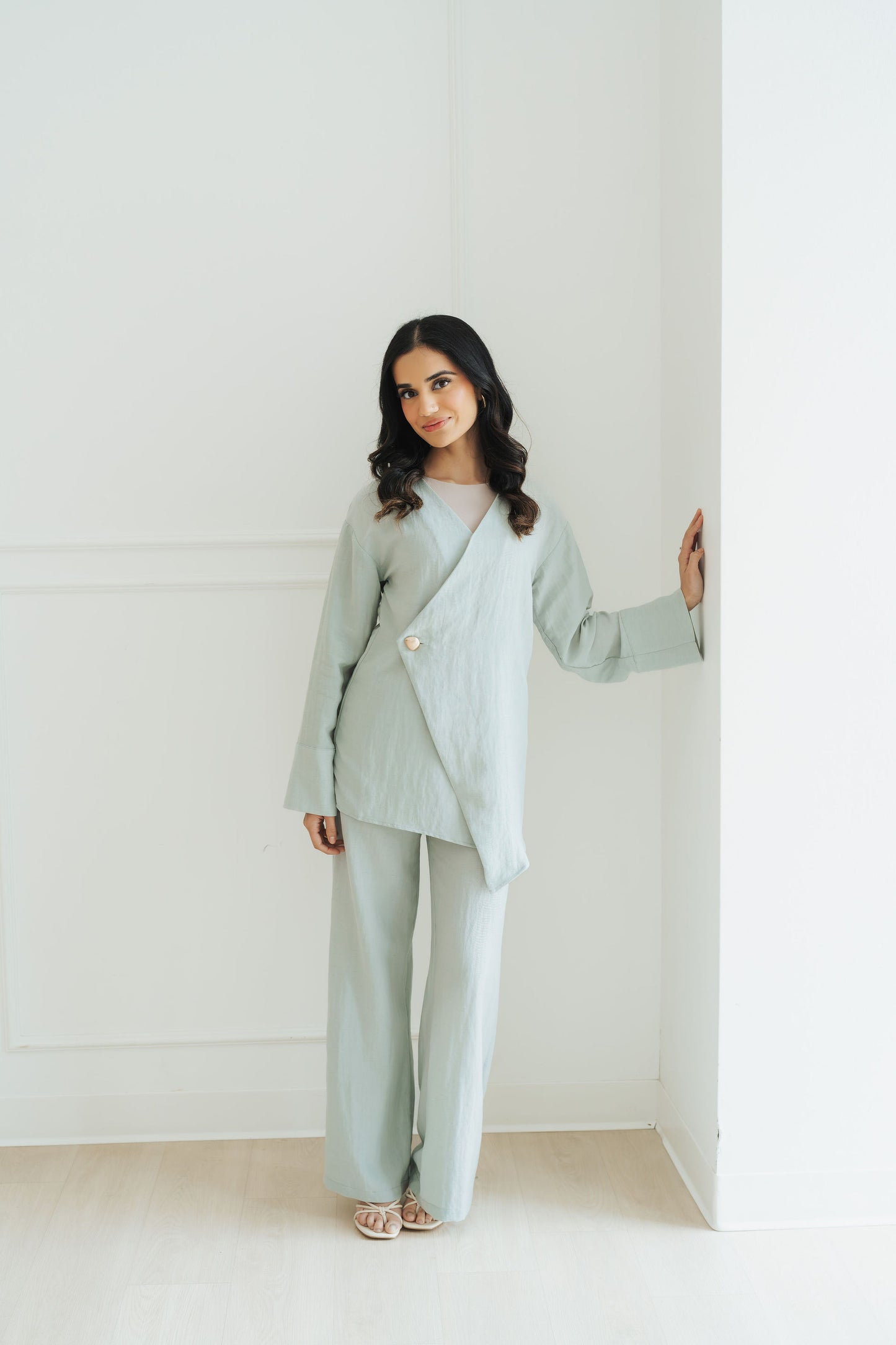 Zaina Top and Pant Set (Mist)