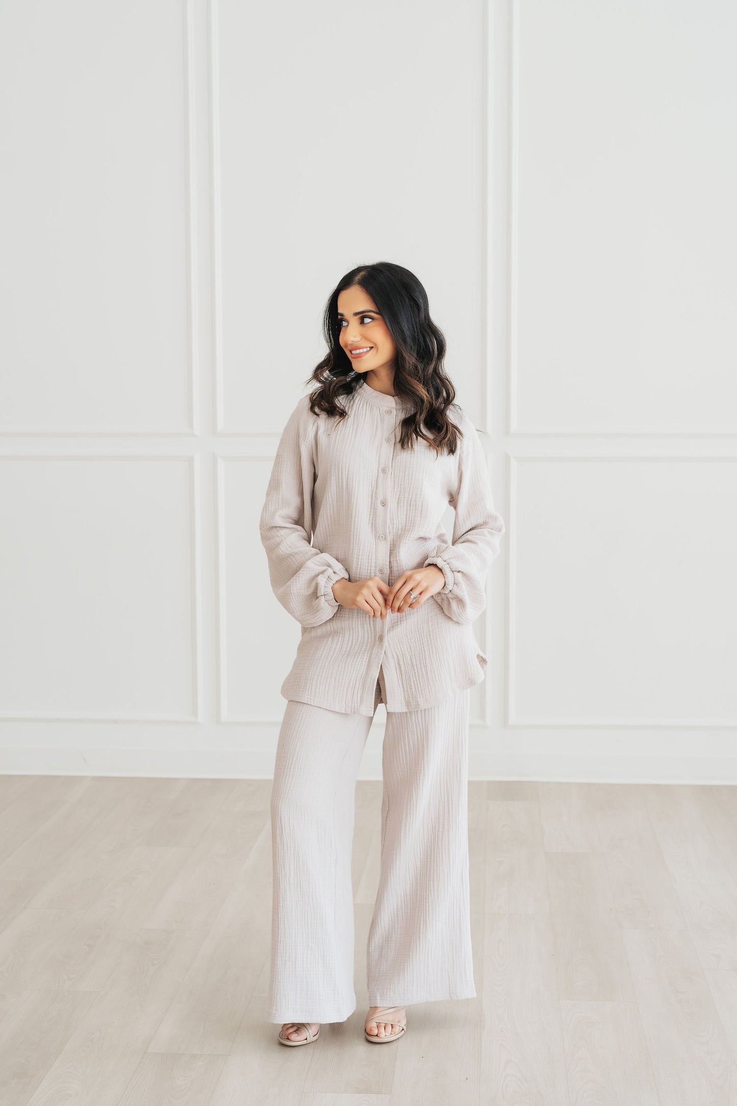 Rima Top & Pant Set (Stone)