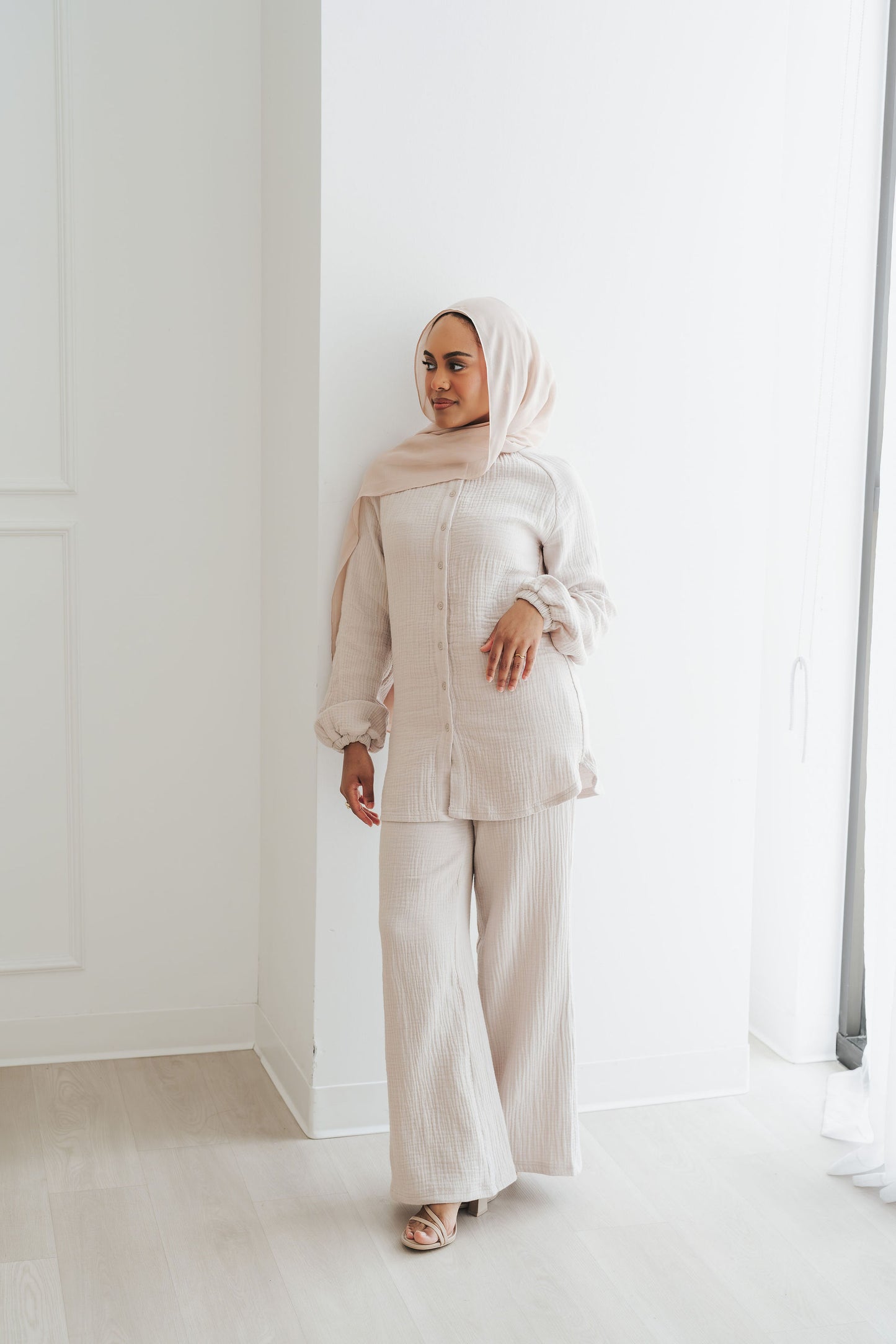 Rima Top & Pant Set (Stone)