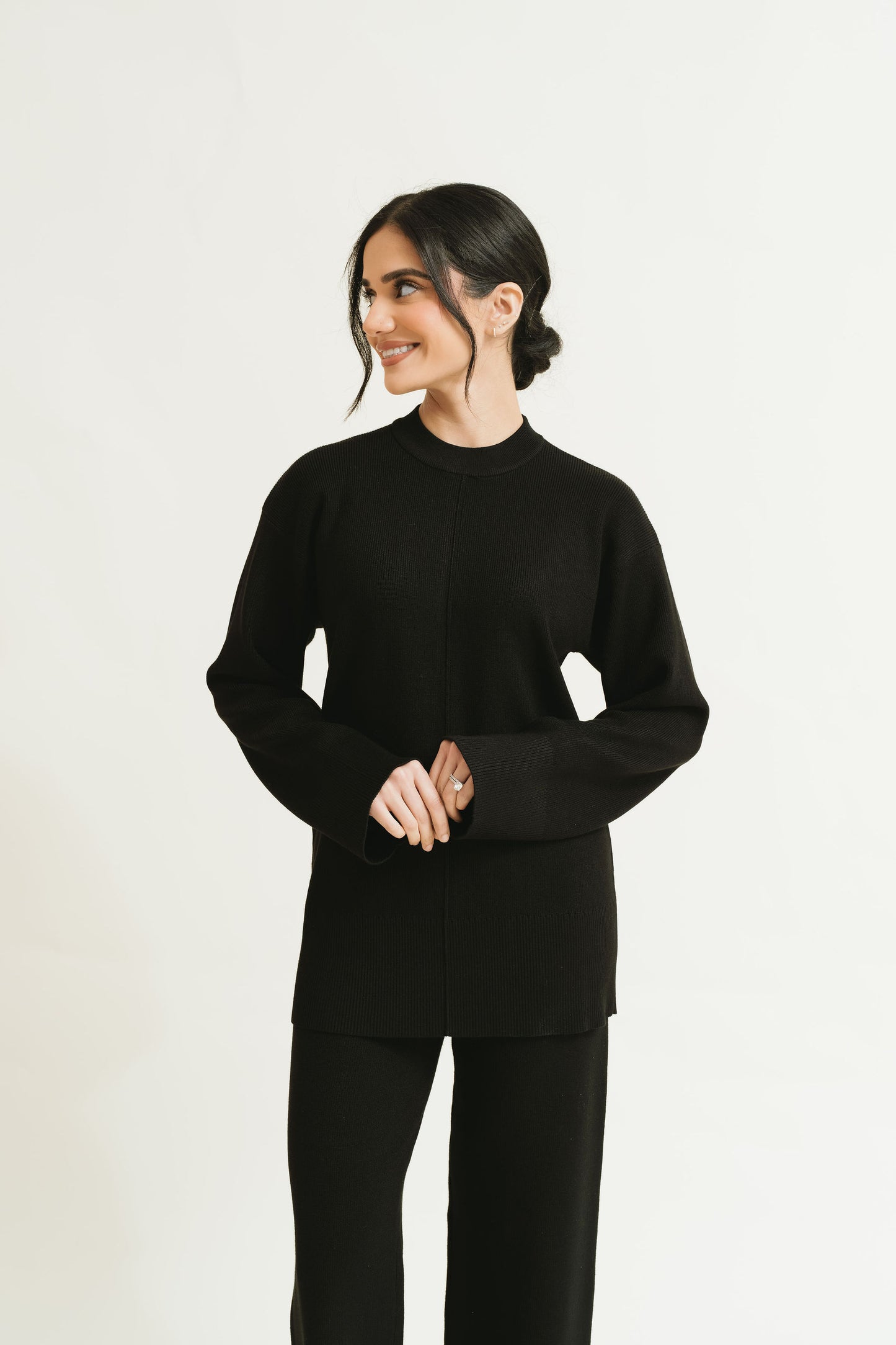 Maya Knit Top & Pant Set (Cafe Noir)