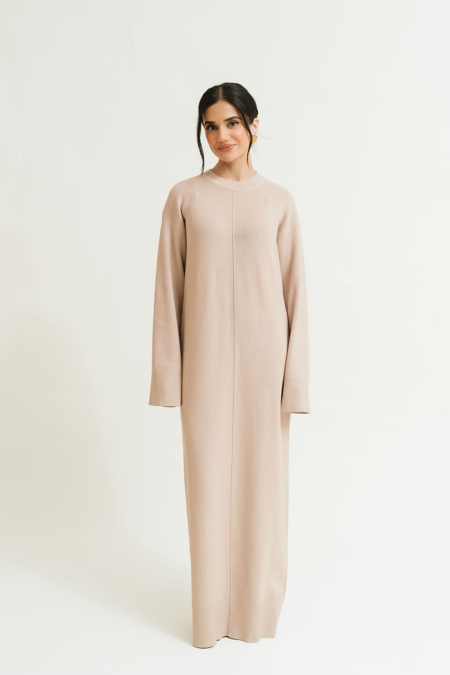 Yasmin Knit Dress (Honey Latte)