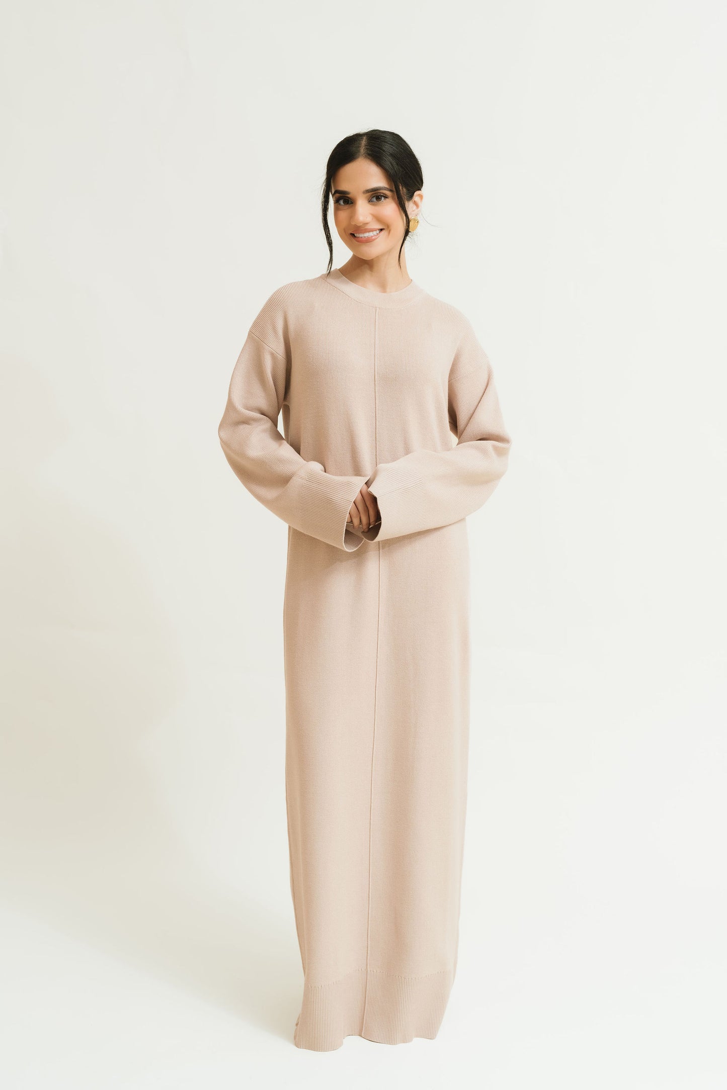 Yasmin Knit Dress (Honey Latte)