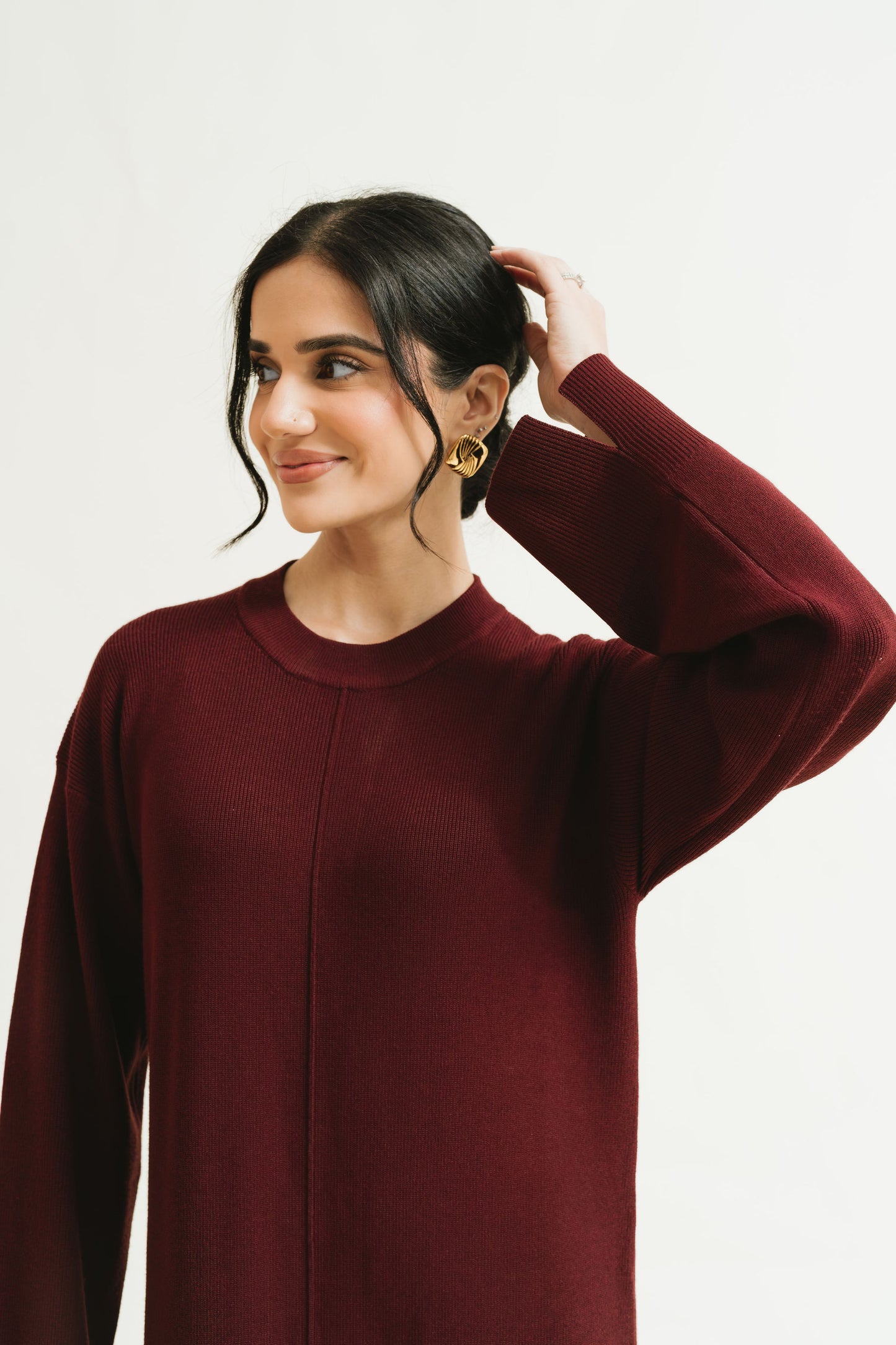 Yasmin Knit Dress (Mulberry)