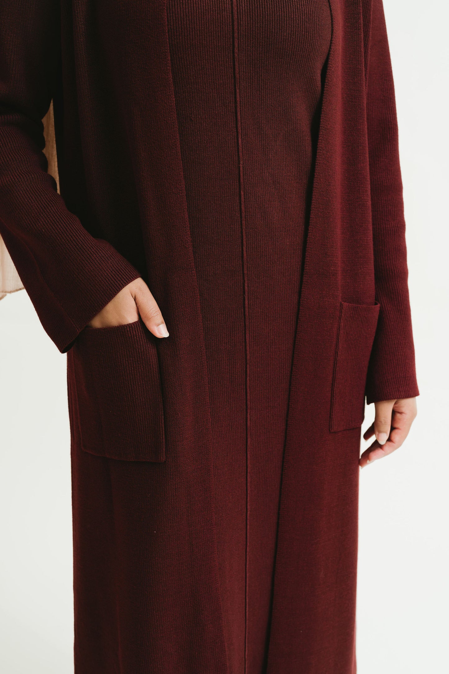 Lileian Knit Dress Set (Mulberry)