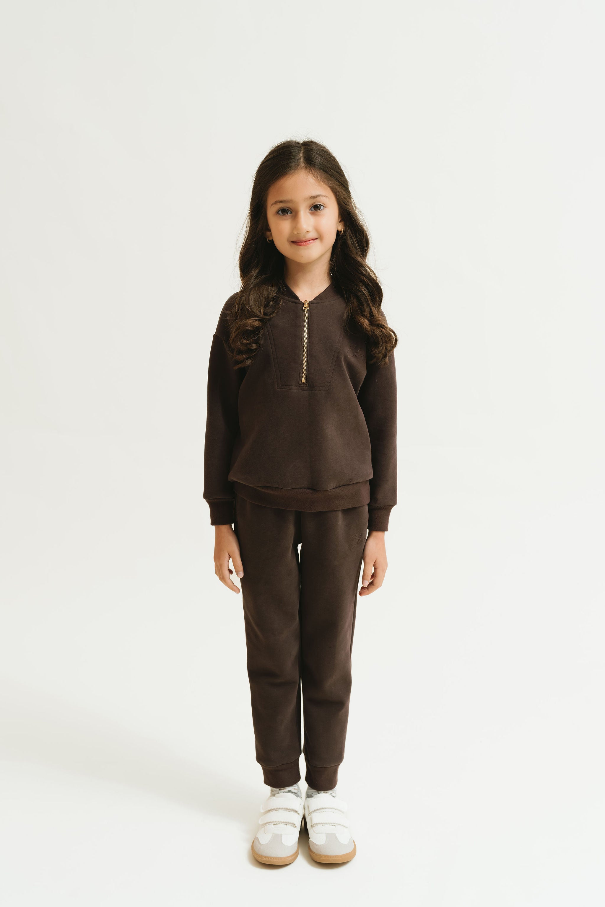 The Mini Signature Tracksuit (Dark Chocolate) – Elaa The Label