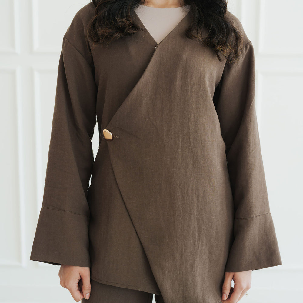 Zaina Top and Pant Set (Truffle)