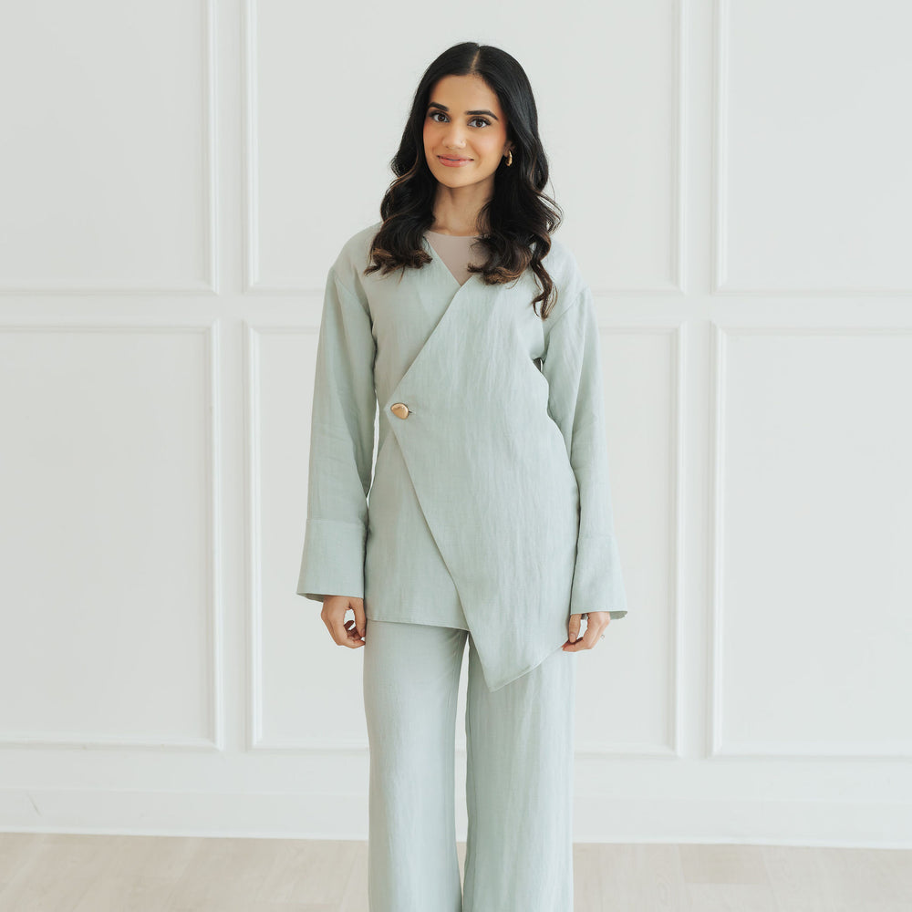 Zaina Top and Pant Set (Mist)