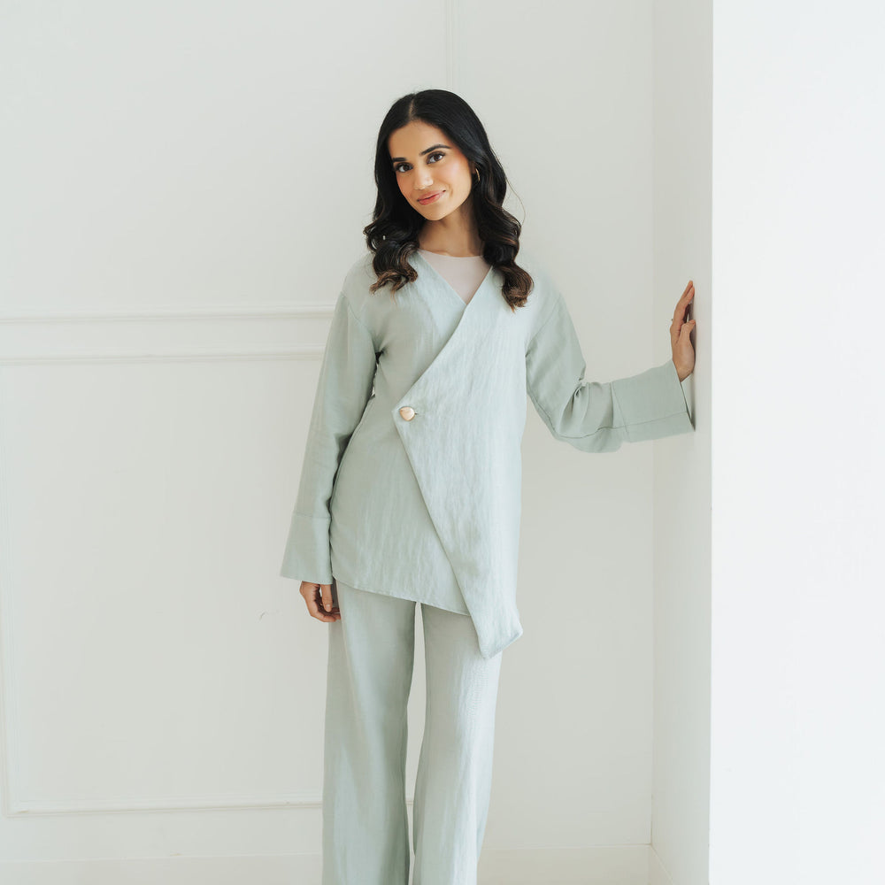 
                      
                        Zaina Top and Pant Set (Mist)
                      
                    