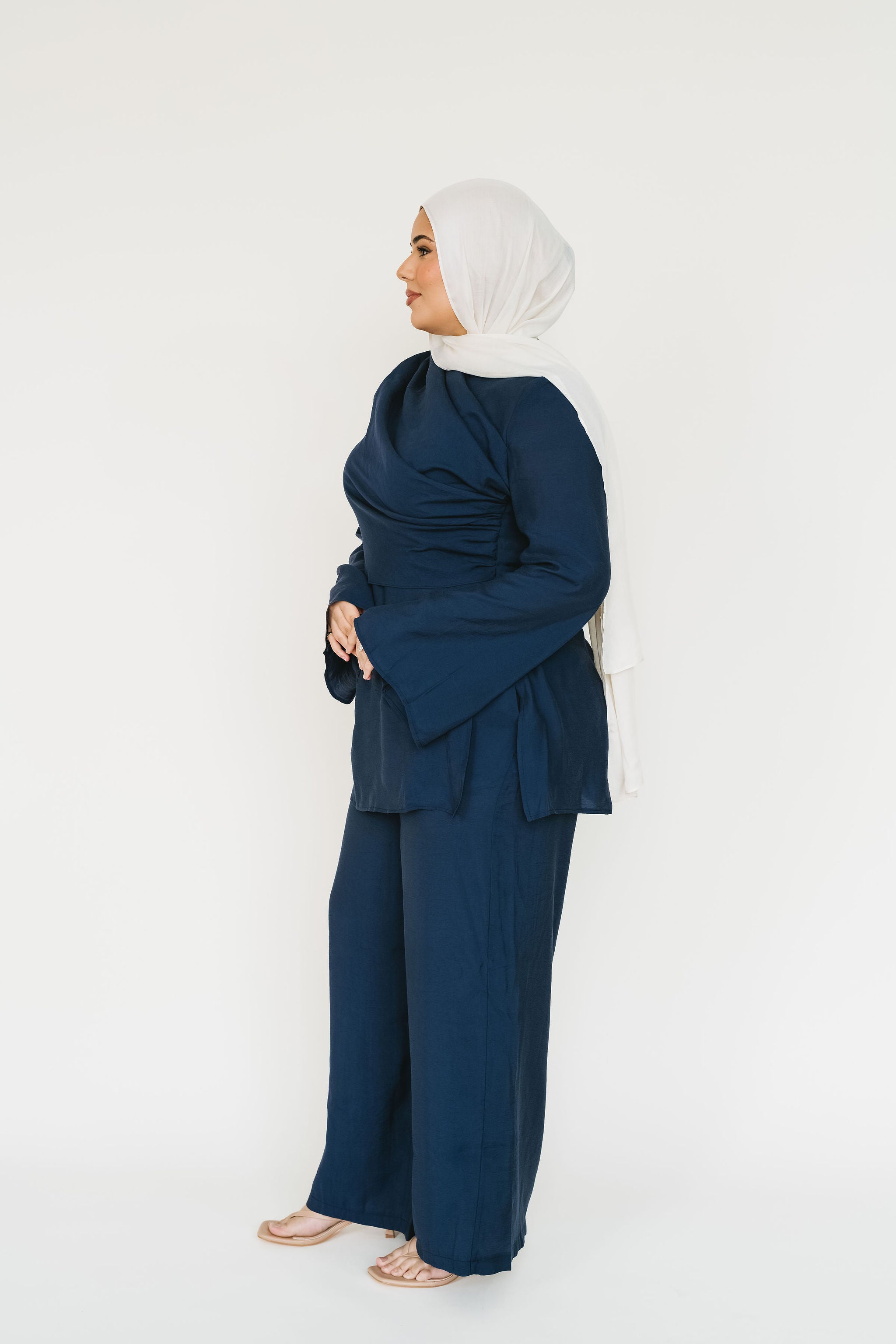Mira Top & Pant Set (Navy) | SHIPS IN APPROX 3 WEEKS – Elaa The Label