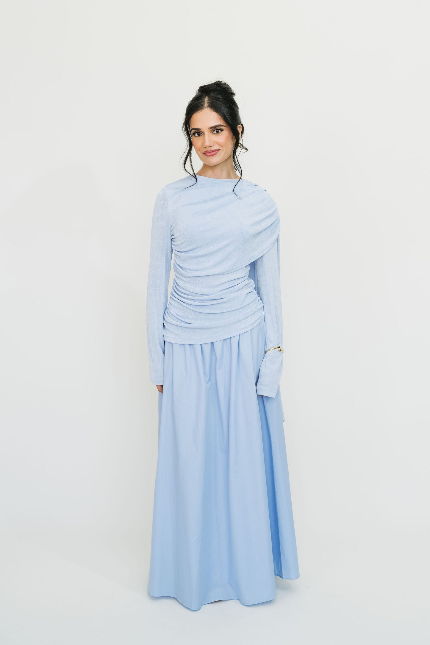 Capri Top & Skirt Set (Soft Sky) | SHIPS IN APPROX 3 WEEKS