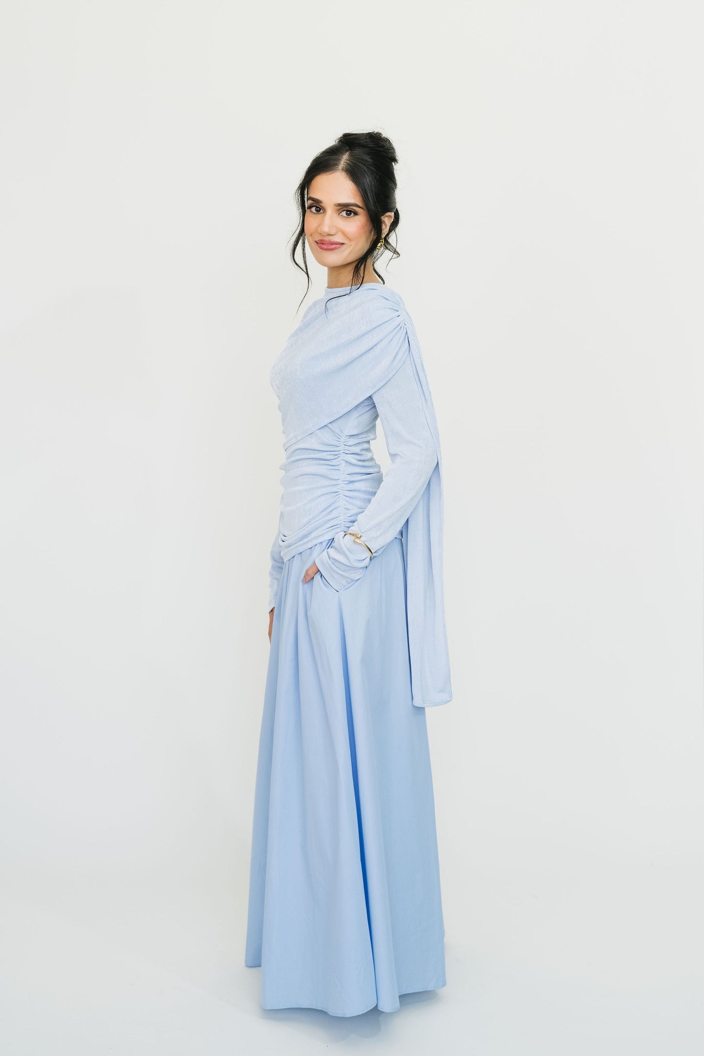Capri Top & Skirt Set (Soft Sky) | SHIPS IN APPROX 3 WEEKS