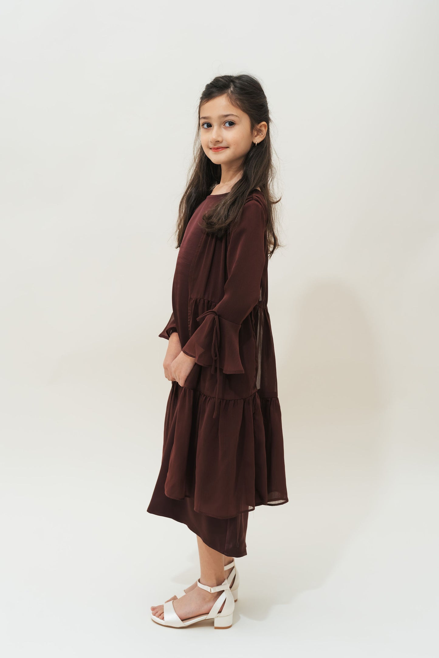 Mini Sofia Abaya Set (Crushed Plum)