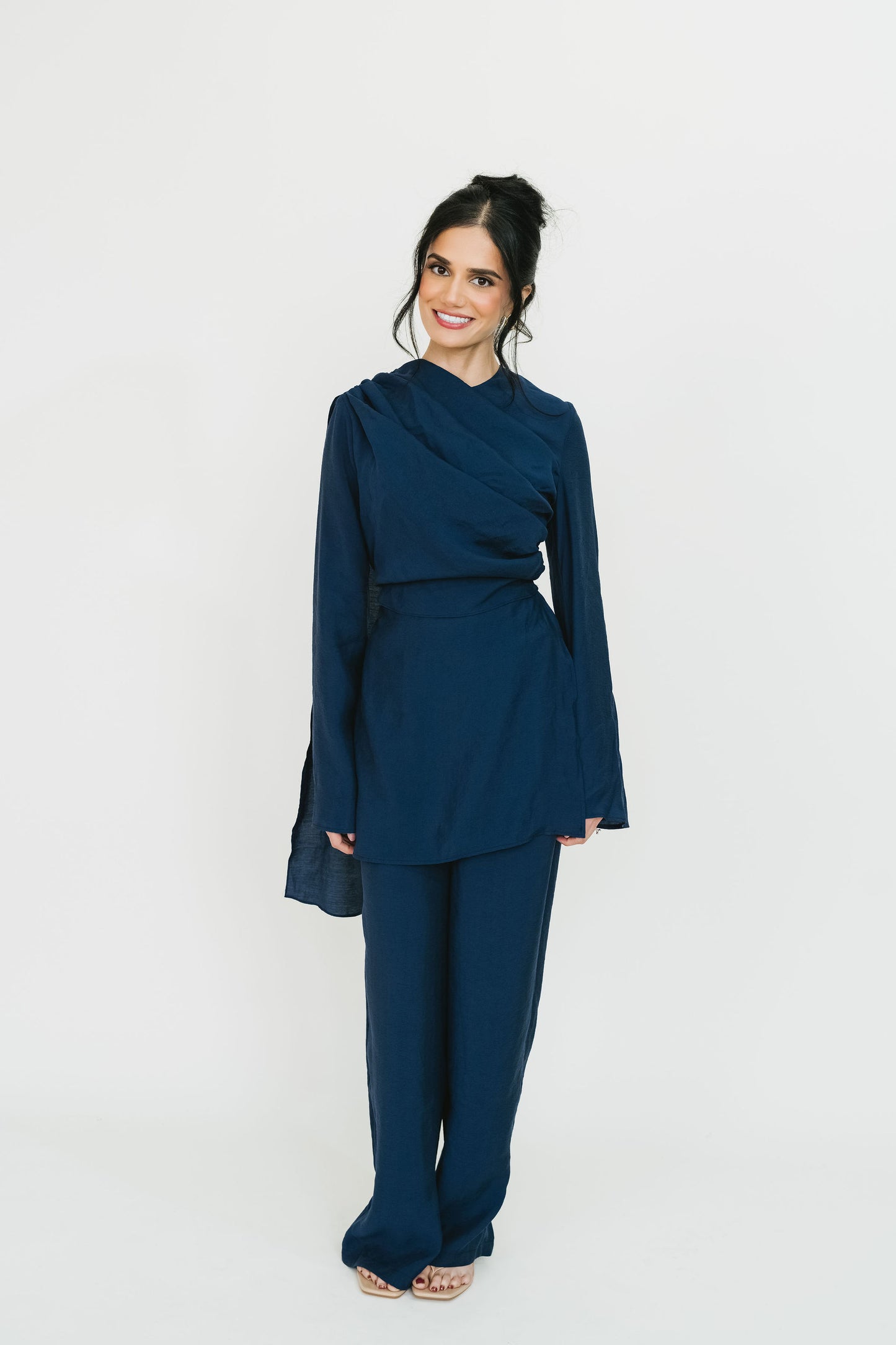 Mira Top & Pant Set (Navy) | SHIPS IN APPROX 3 WEEKS